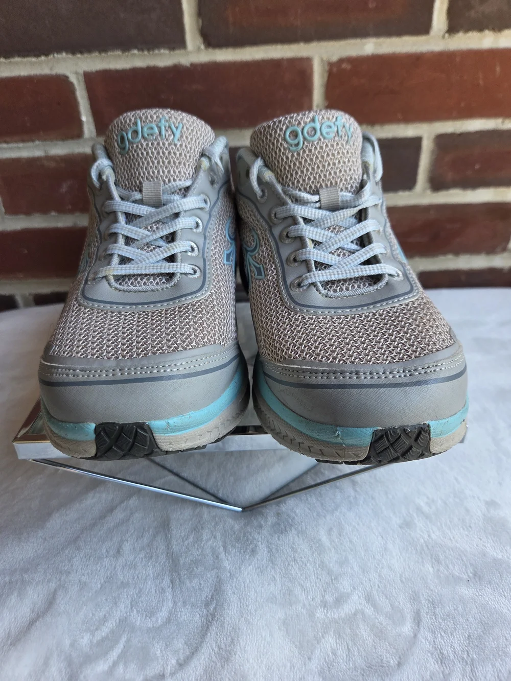 Gravity Defyer GDEFY VersoShock Walking Shoes Gray Blue Women's US 9